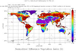MODIS/VIIRS satellite image showing North America vegetation index